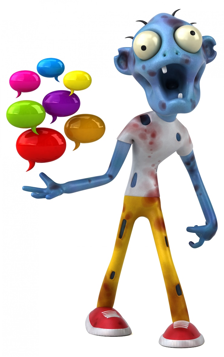 Foto animación zombie divertida