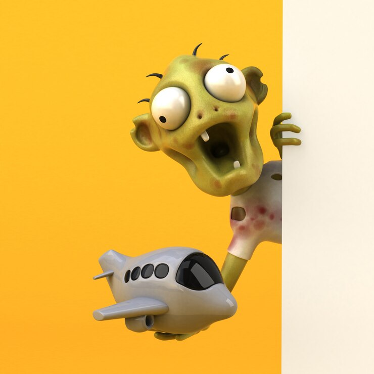 Foto animación zombie divertida