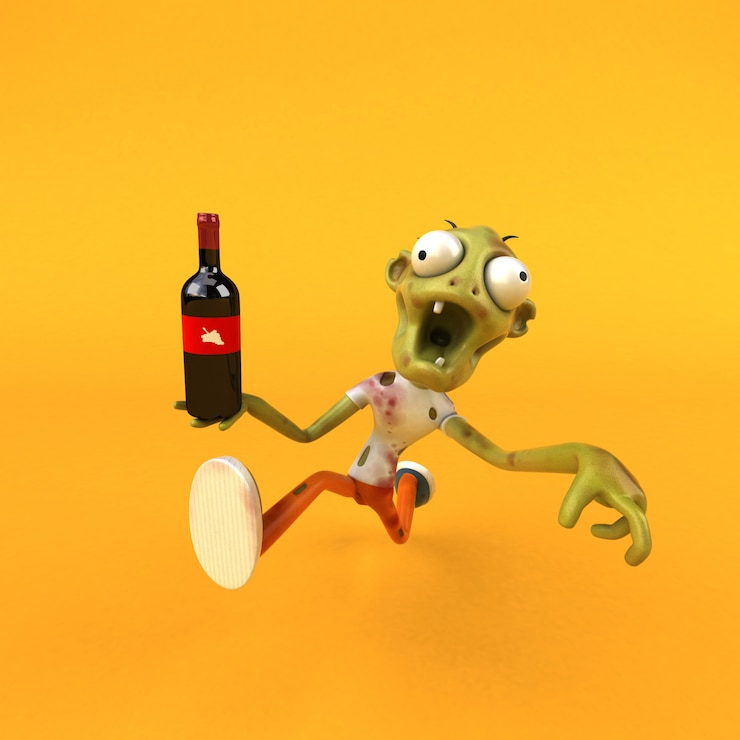 Foto animación zombie divertida