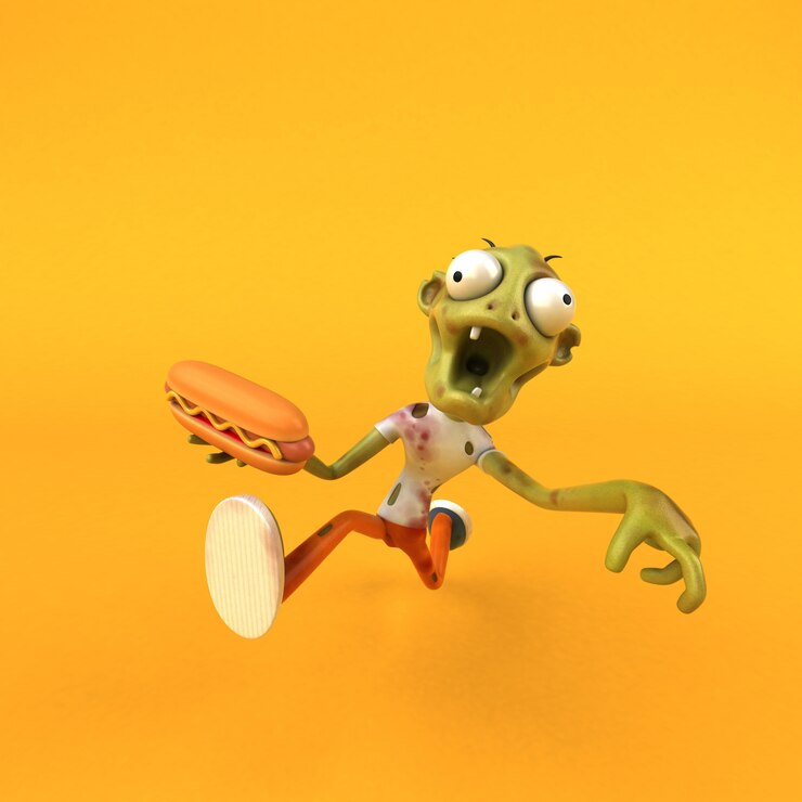 Foto animación zombie divertida