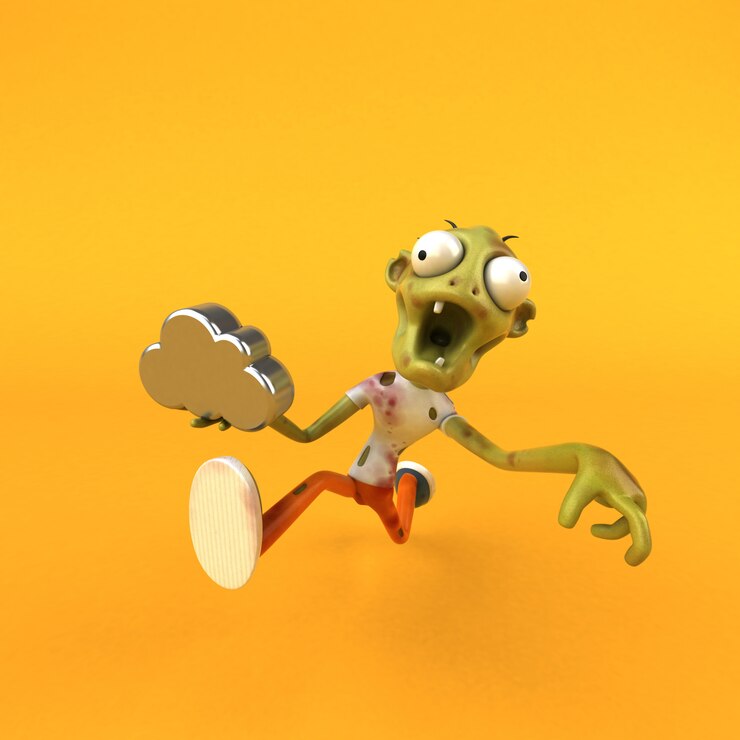 Foto animación zombie divertida