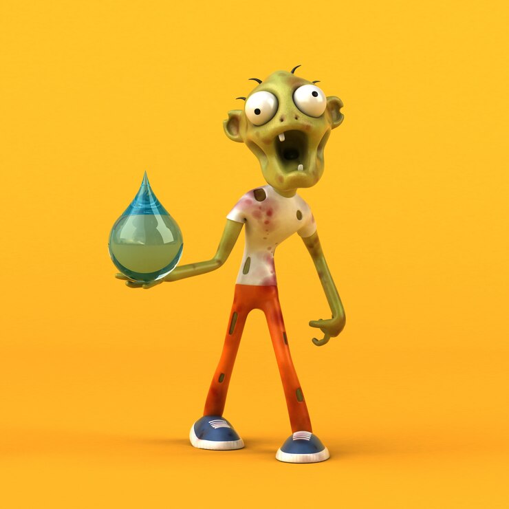 Foto animación zombie divertida
