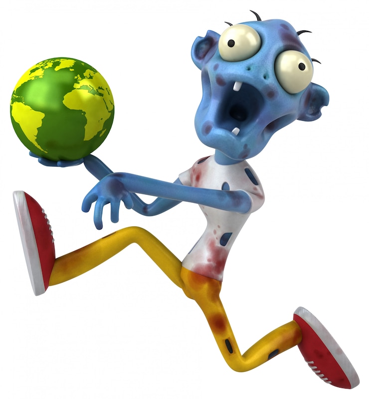 Foto animación zombie divertida