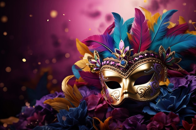 El animado día del carnaval de Mardi Gras Genera Ai