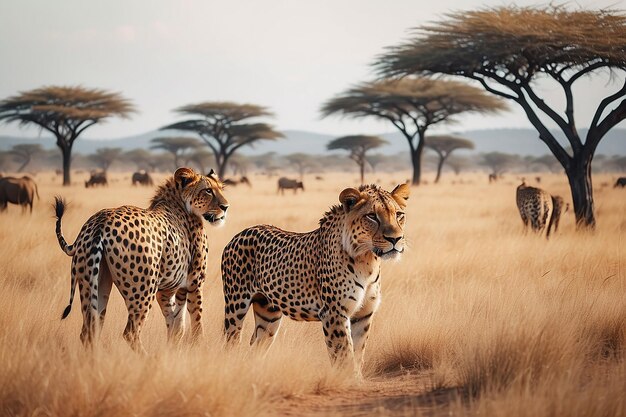 Foto animais da savana africana