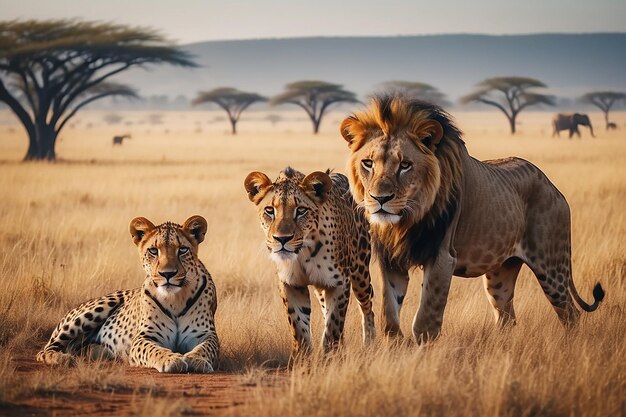 Foto animais da savana africana