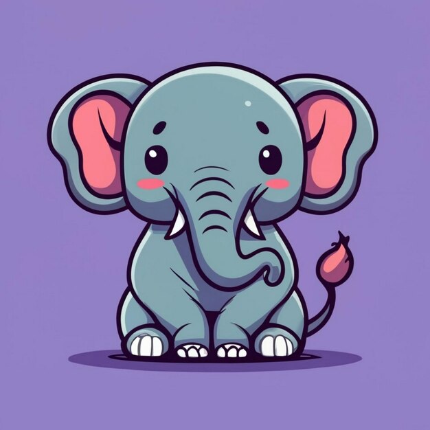 Animais lindos e coloridos com elefante de óculos