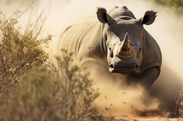 Animais selvagens mamíferos africanos natureza África safari chifre de rinoceronte animal rinocerontes ameaçados de extinção