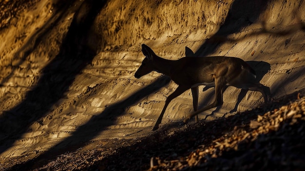 Animais sombra na selva animais de safári