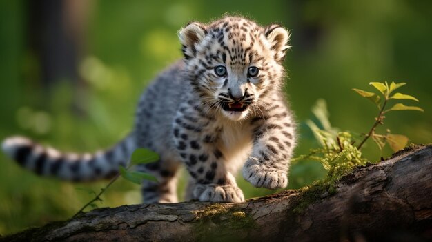 animal ameaçado de extinção natureza mamífero leopardo neve leopardo felino ao ar livre gato bonito filhote gato grande vida selvagem