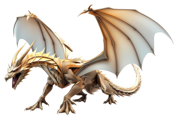 Foto animal dinossauro dragão de png fundo branco
