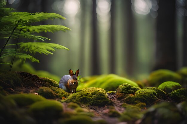 Foto animal foto-realista feroz omnívoro na natureza