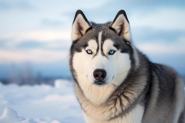 Animal husky da sibéria gerar ai