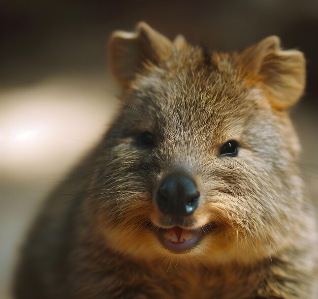 El animal Quokka es lindo.