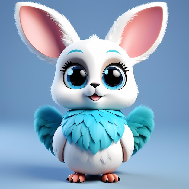 Animales bonitos de dibujos animados en 3D Animales ilustrados para niños