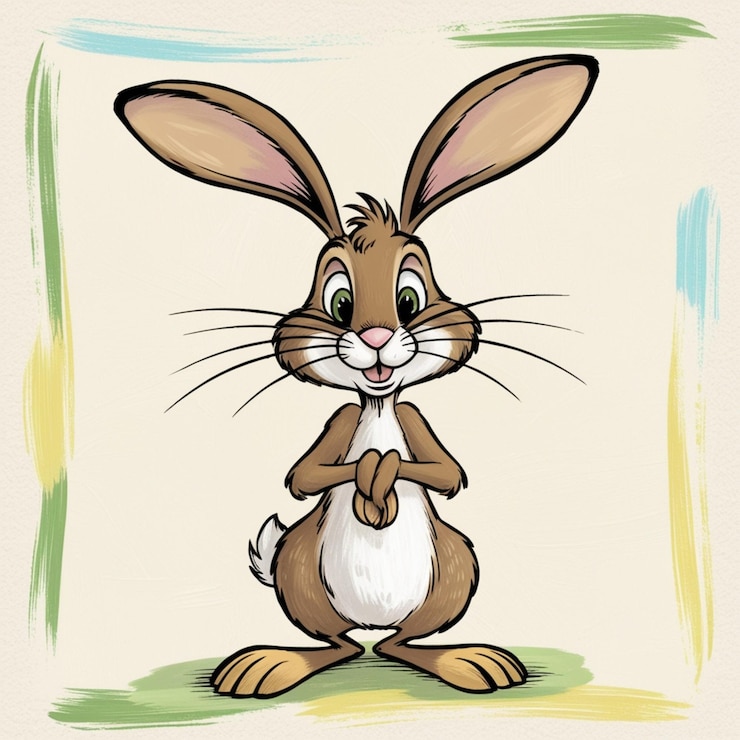 Foto animales de dibujos animados de la liebre456 17