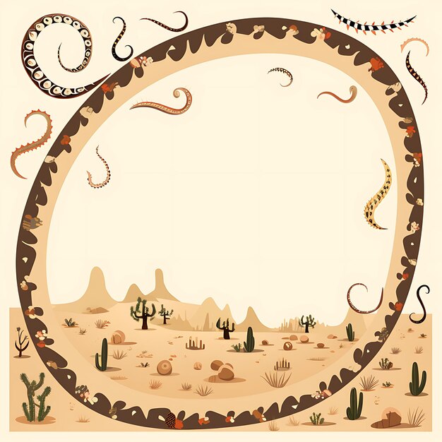 Foto animales marco de mischievous sidewinding sidewinder serpiente un diseño creativo lindo en 2d sinuoso