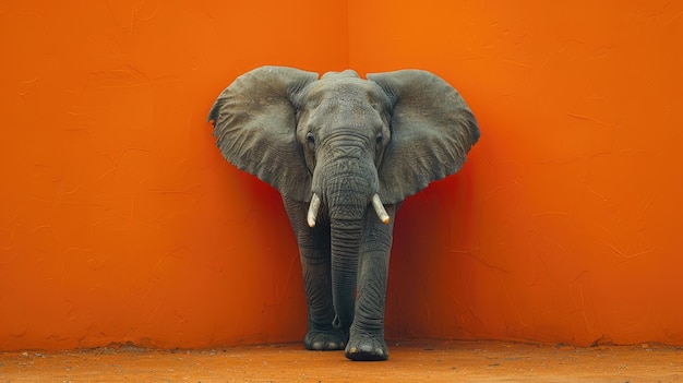 Animales que pueden caminar a través de las paredes en un mundo sin barreras físicas fondo de color sólido 4k ultra hd