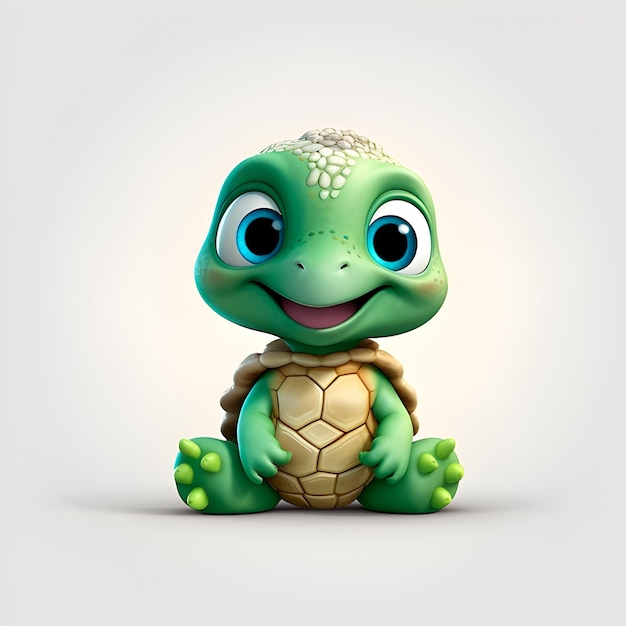 Animated Baby tartaruga verde