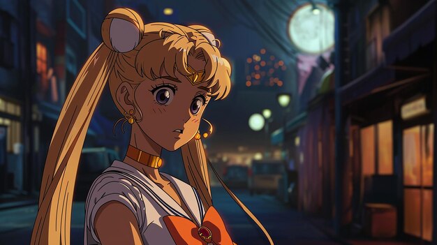 Anime-Frau, inspiriert von Sailor Moon