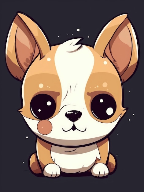 Anime kawaii perro generativo ai