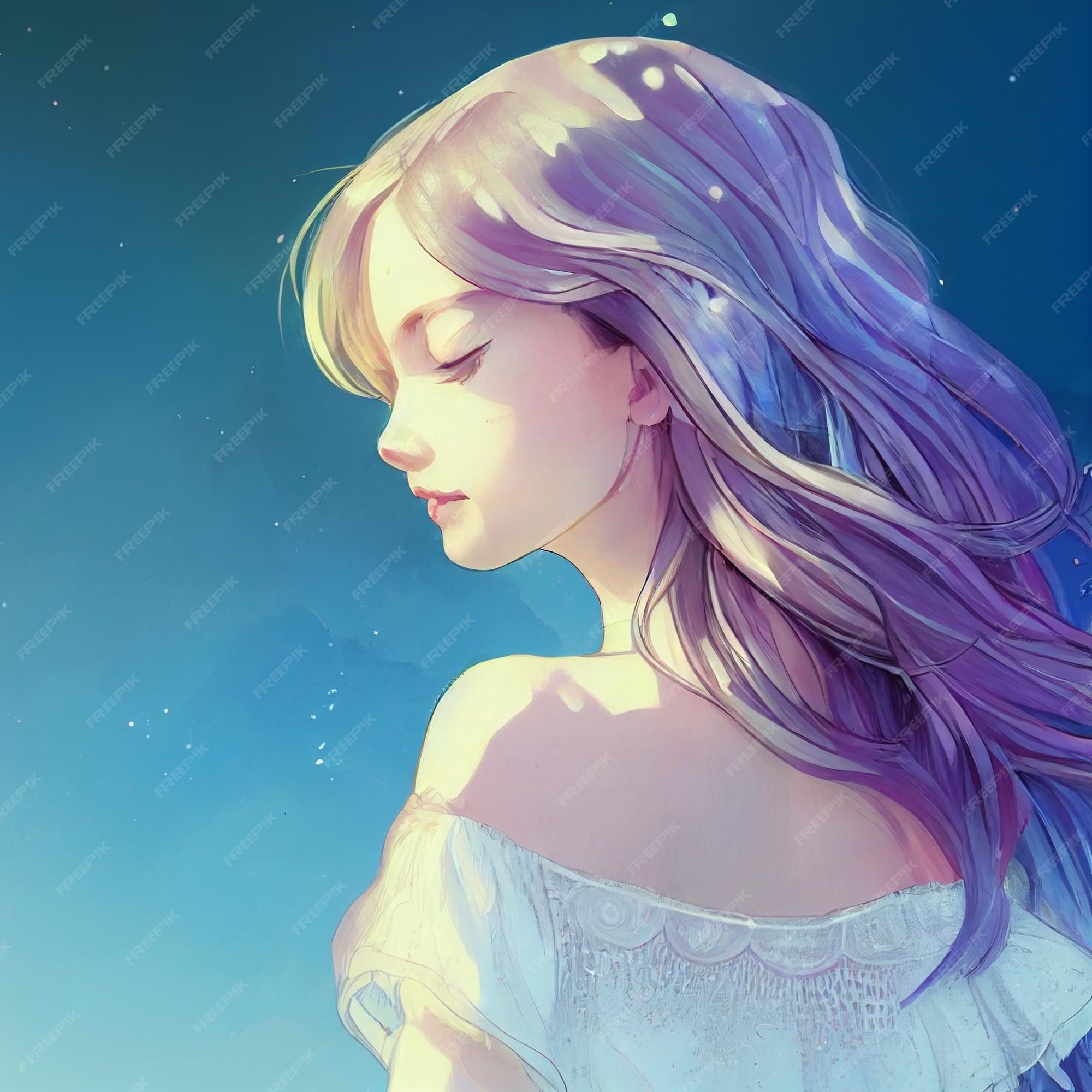 Anime mujer retrato manga estilo dibujos animados ilustración | Foto Premium Anime mujer retrato manga estilo dibujos animados ilustración | Foto Premium