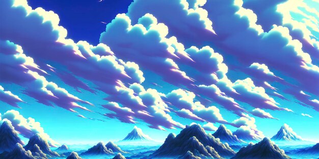 Anime Natur Abstrakte Kunst Hintergrundbild