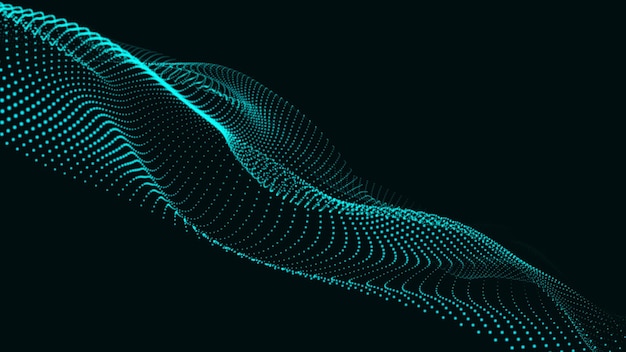 Animierter Schleifenhintergrund mit Trapcode-Formular. Abstrakter digitaler Formenhintergrund