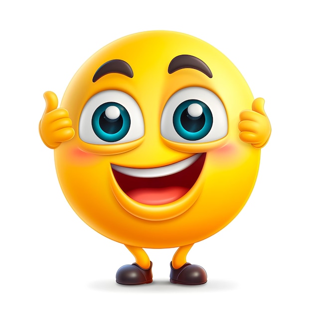 Foto animiertes smiley-emoji