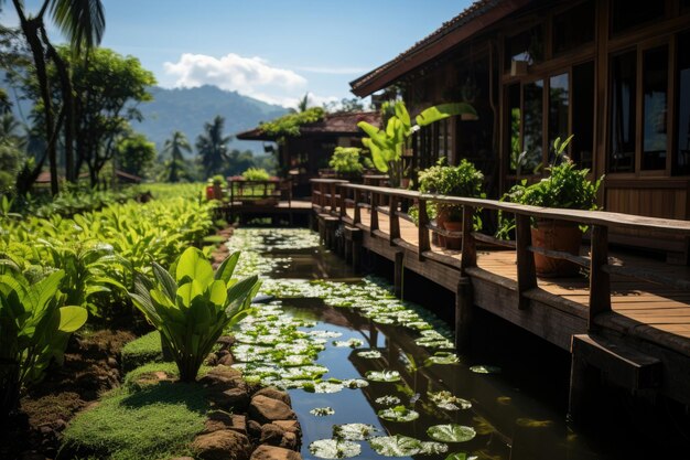 Aninhado entre as paisagens serenas e pitorescas da Tailândia rural