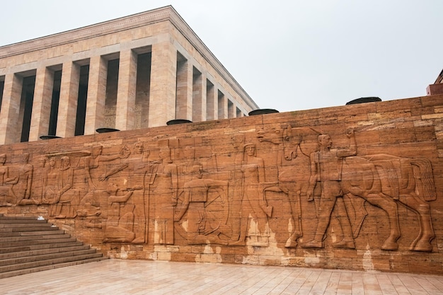 Anitkabir memorial no dia de inverno em Ancara