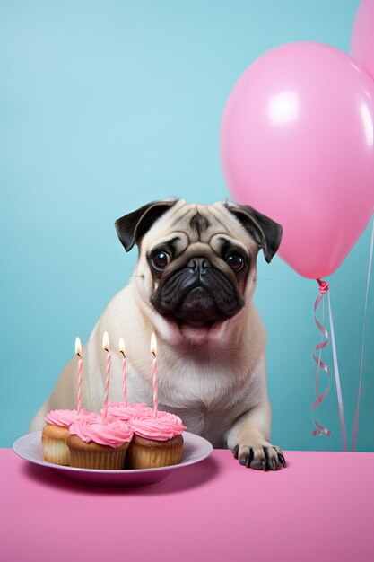 Aniversário de animal fofo