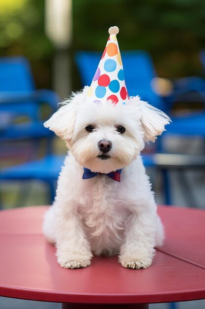 Foto aniversário de animal fofo