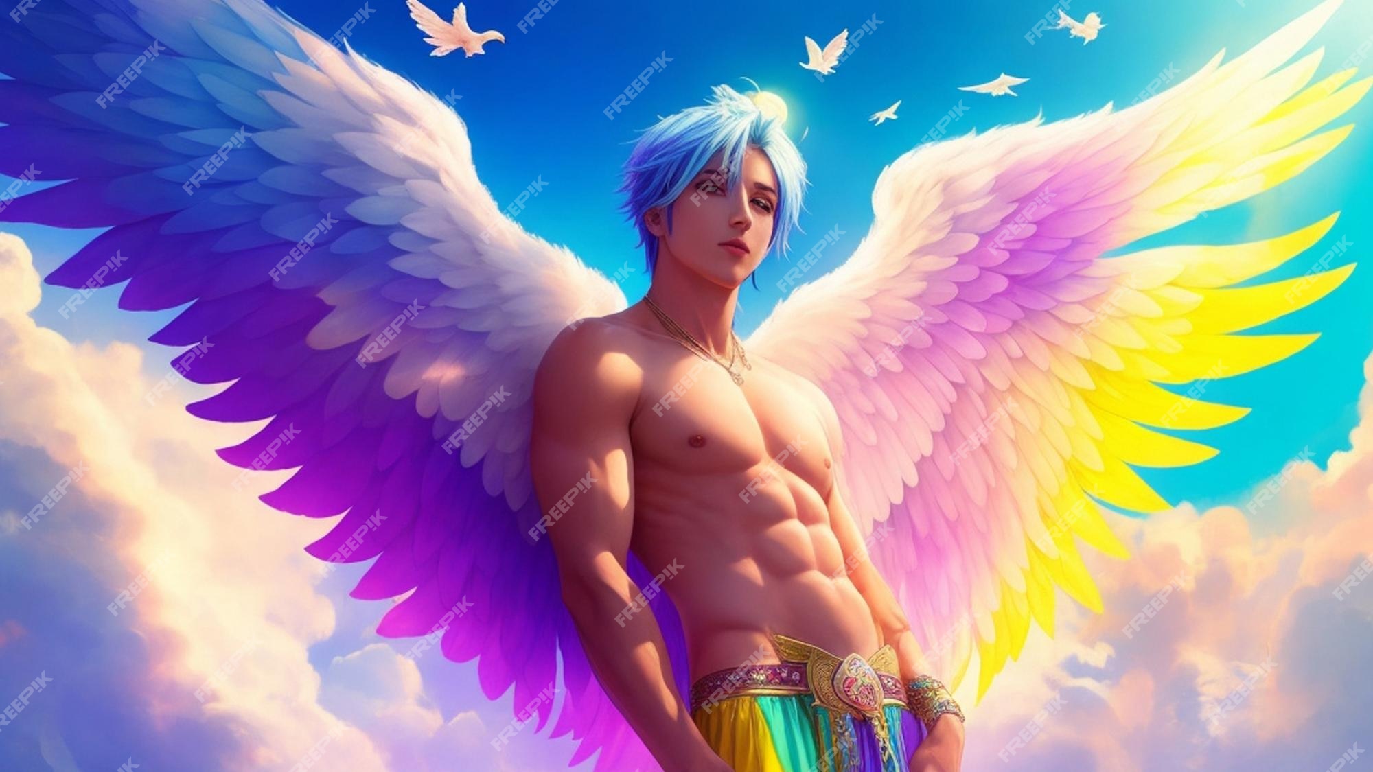 Anjo masculino anjo fada