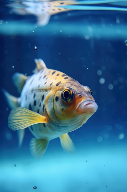 Anmutige Fische schwimmen im klaren Wasser