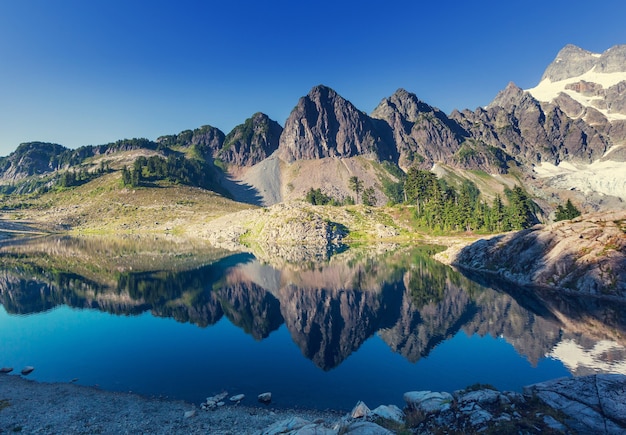 Ann lake e mt. Shuksan, Washington