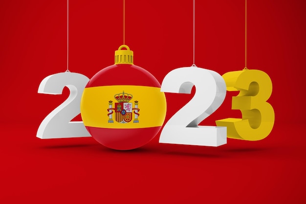 Año 2023 Con Bandera De España