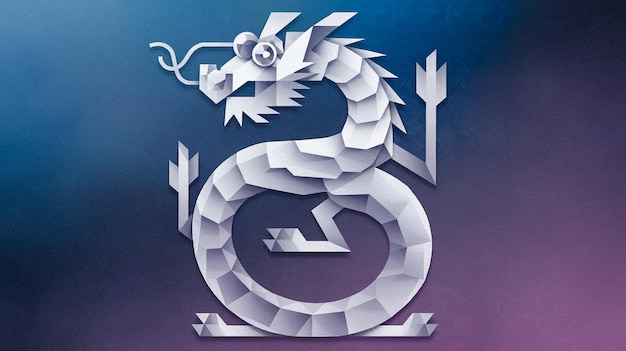 año chino 2025 nueva serpiente feliz papel vectorial fondo logotipo diseño estandarte arte oro