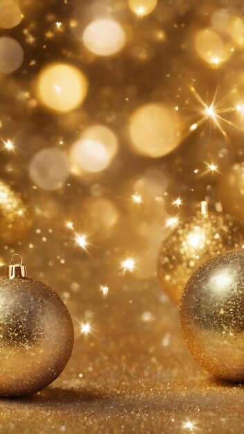 Foto ano novo fundo de natal feriado dourado brilho abstrato fundo desfocado com pálpebras piscando