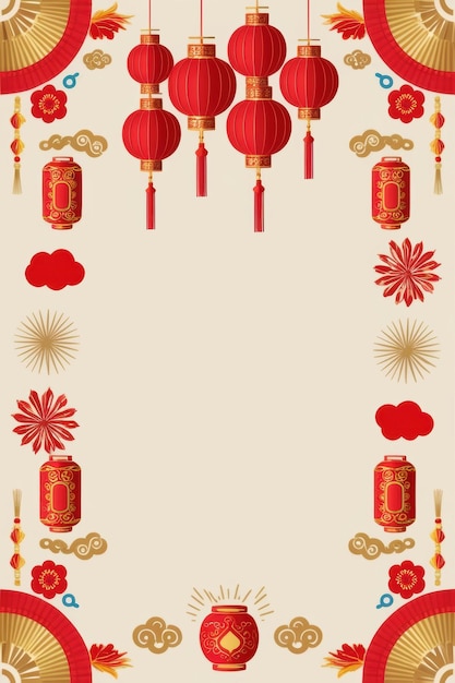 Ano Novo Lunar BG Tet fundo plano vietnamita chinês celebração evento design papel de parede