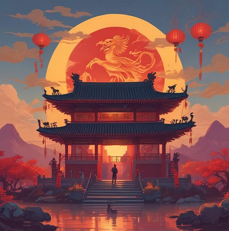 Año Nuevo chino artístico