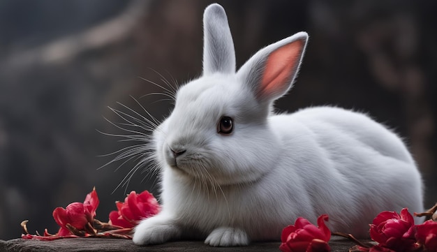 Año nuevo chino conejo Año del conejo Fondo del año nuevo chino