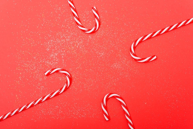 Año nuevo Navidad Navidad bastones de caramelo borde doble