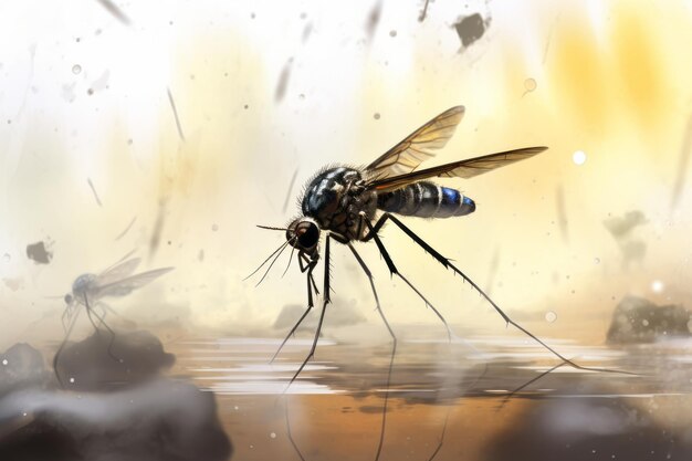Anopheles sp é uma espécie de mosquito da ordem Diptera