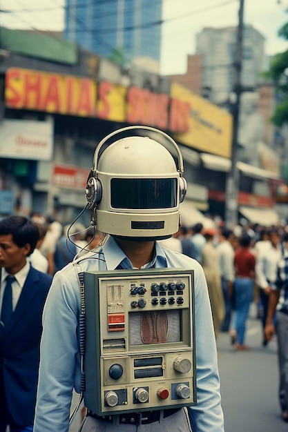 De los años 80 al futuro Una ilustración Viaje a través de la visión de Japón IA generativa