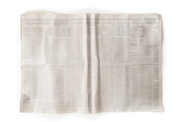 Anpassbare leere Zeitungsfrontseite für das Einfügen von Designs