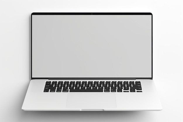 Anpassbarer moderner Retina-Laptop hoher Qualität Isolierter auf weißem Hintergrund Erstellen Sie Ihr ideales Se
