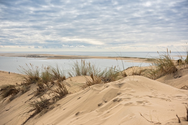 Ansicht der Bucht von Arcachon und der Duna von Pyla, Frankreich