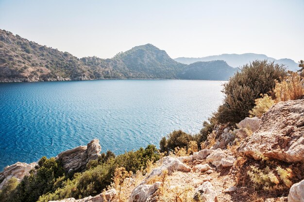 Ansicht der Inseln im Mittelmeer Marmaris Türkei