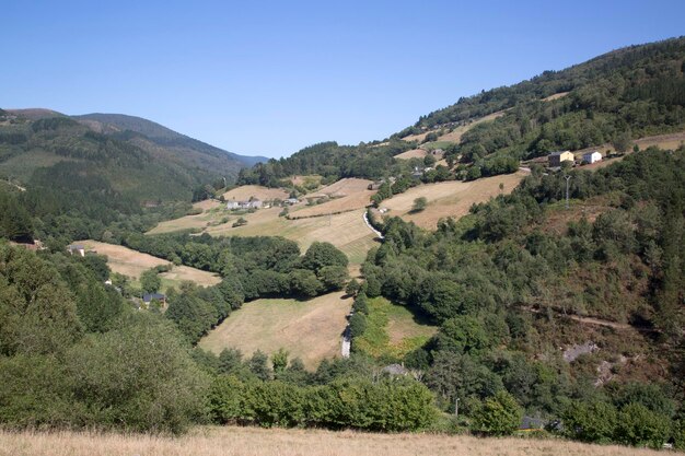 Ansicht der Landschaft Taramundi Spanien